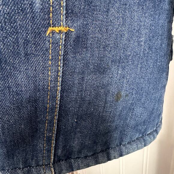 Vintage 70s/80s Roe Buck Sherpa Denim Jacket 44R - Picture 5 of 8